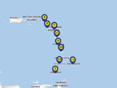 Mapa plavby