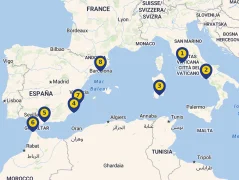 Mapa plavby